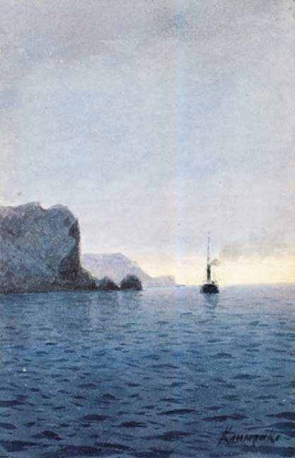 Schwarzes Meer. Fahrt entlang der Küste von Unknown / Attribution pending.