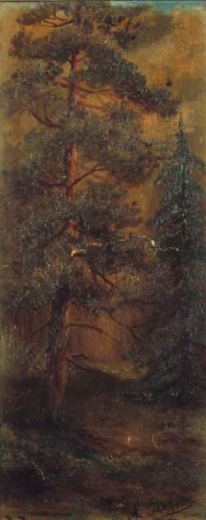 Baum bei Sonnenuntergang von Andrei Afanasyevich Jegorov.