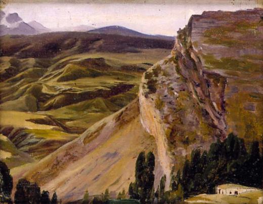 Felsabbruch / Steilhang von Nikolai Nikanorowitsch Dubowskoi, 1889.