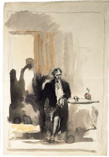 Lawrezki (Iwan Turgenew, Ein Adelsnest) von Konstantin Iwanowitsch Rudakow, 1947.