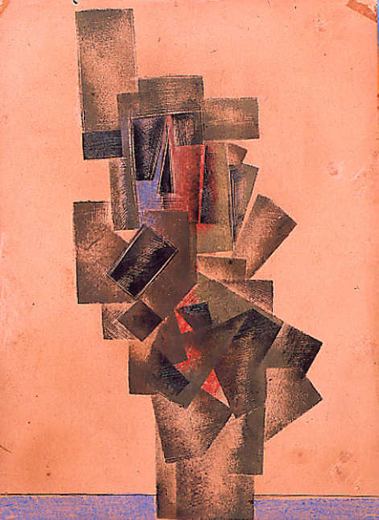 Suprematistische Figur von Kazimir Sewerinowitsch Malewitsch, 1920.